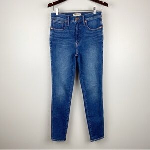 Madewell 10" High Rise Medium Wash Classic Skinny Jeans Size 28